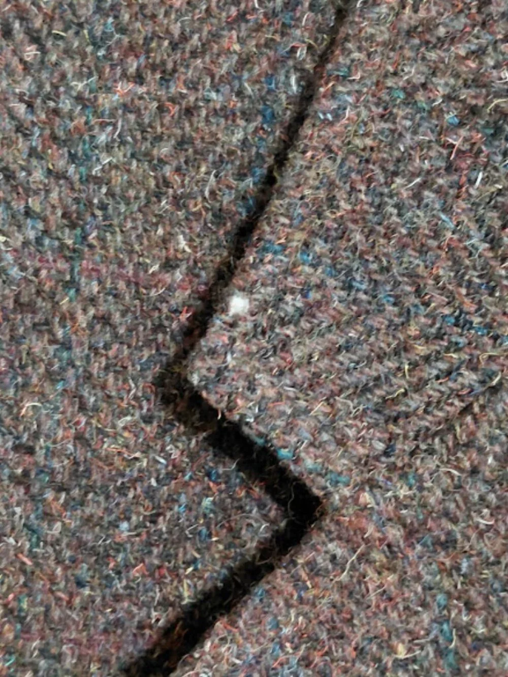 Vintage David Hunter Brown Multicolor Wool Tweed Classic Sports Coat Blazer 40R